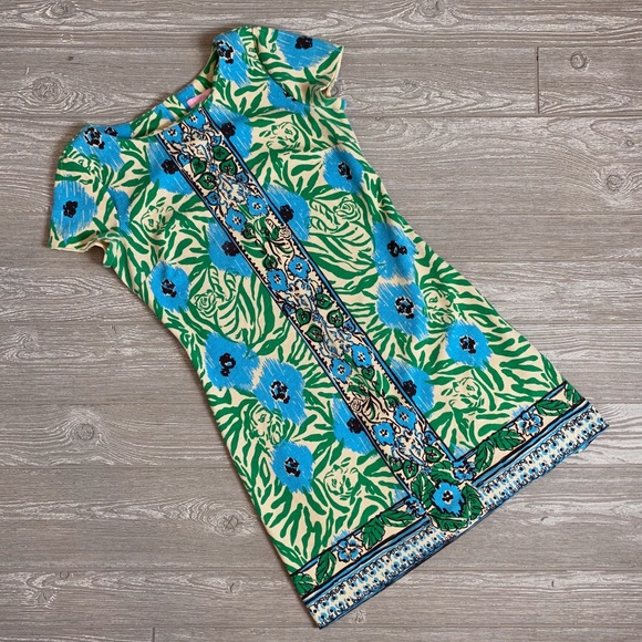 Lilly Pulitzer Dresses & Skirts - Lilly Pulitzer Layton Sea Oat Ikatty Floral Dress